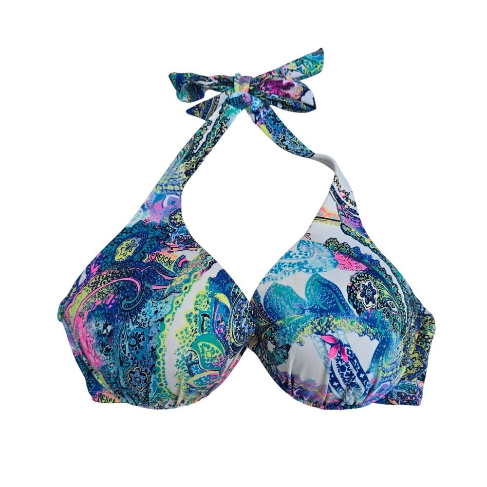 Y2k Style Victorias Secret Paisley Bikini Top Size 34D